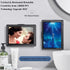 Shower Tablet Holder Waterproof, Wall Mounted Bathroom Case with Rotation and Anti-Fog Screen for 11 inches (Black)