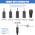Gonine 24V Power Supply Cord 1.5A 1A UL Certified, AC to DC Adapter for LED Floor Lamp, Strips, Diffuser