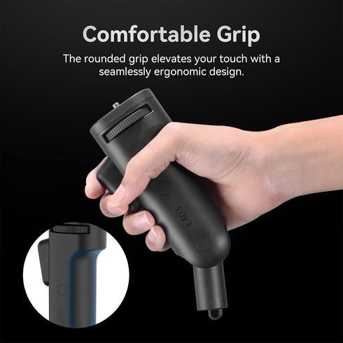 ULANZI LA03 1/4" Light Stand Mount Adapter, Screw Portable Handheld Grip Quick Adjustment for COB Video Light, DSLR