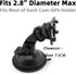 Dashboard Adhesive Mounting Disk - Circular Adhesive Sticky Suction Cup Base Adapter Plate for Car Dash Cam Garmin TomTom GPS Nav Smartphone Console Disc (2 Pcs, Diameter 2.8 inch)