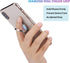 Glitter Bling Bling Phone Ring Holder - Rhinestone Cell Finger Ring Grip, Sparkle Stand for Phones, Pad (Silver)