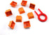 Honbay 9 Pack of Orange PBT Backlit Keycaps for Mechanical Keyboards with Red Puller
