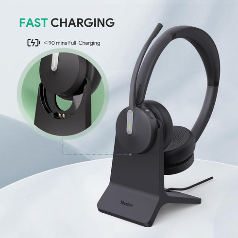 Yealink BHC70 Charging Stand for BH70 Bluetooth Headset, Fast Charging, 1.2m USB-A Cable (ONLY Charging Base)