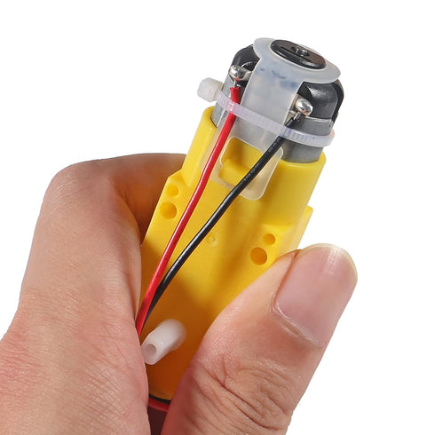 AOICRIE 8PCS 3V-6V 2Pin 1:48 DC Electric Gear Motor TT DC Prewired Gear Motor Dual Shaft Intelligent Car Chassis