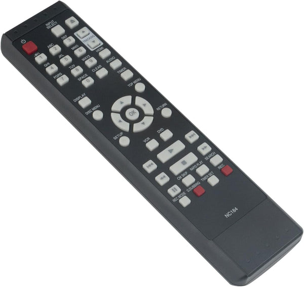 NC184 NC184UH Replacement DVD VCR Combo Remote Control for Sanyo Recorder Models