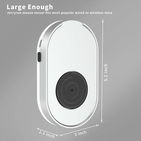 Mouse Jiggler, Undetectable Mouse Mover Device with USB Cable and USB C Adapter, Keep PC Screen Active