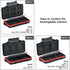 PROfezzion 48 Slots Universal Weatherproof Memory Card Carrying Case, Anti-Shock Storage Holder for SD Cards
