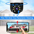 EVERSECU Outdoor PTZ Security Camera, 1080P, 2.4Ghz WiFi, Night Vision, Two Way Audio, Supports SD Card