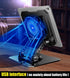 Mikirini 360 13 12 11 5 4 3 Rotating Tablet Desk Stand Holder with USB CoolerCarbon Steel Frame Dual Rod Mount Support