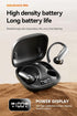 CuiSuto 60H Open Ear Buds Wireless Earbuds Bluetooth Headphones with Playtime LED Display Case, Over the Earbuds