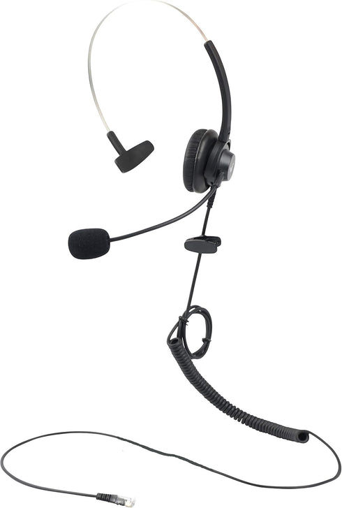 Headset Headphone with Microphone - Compatible with Avaya 9608, 9608g, 9620l, A1608-i, J139, J169, J179 IP VIOP Desktop