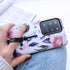 Compatible with Samsung Galaxy S20 Ultra Case, Rugged Shockproof Slim Fit Dual Layer, 3D Embossed Pink Flowers White