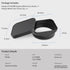 Haoge Metal Square Lens Hood for Fujifilm X100VI X100V X100F with 49mm UV Filter Adapter Ring & Metal Cap Kit, Black