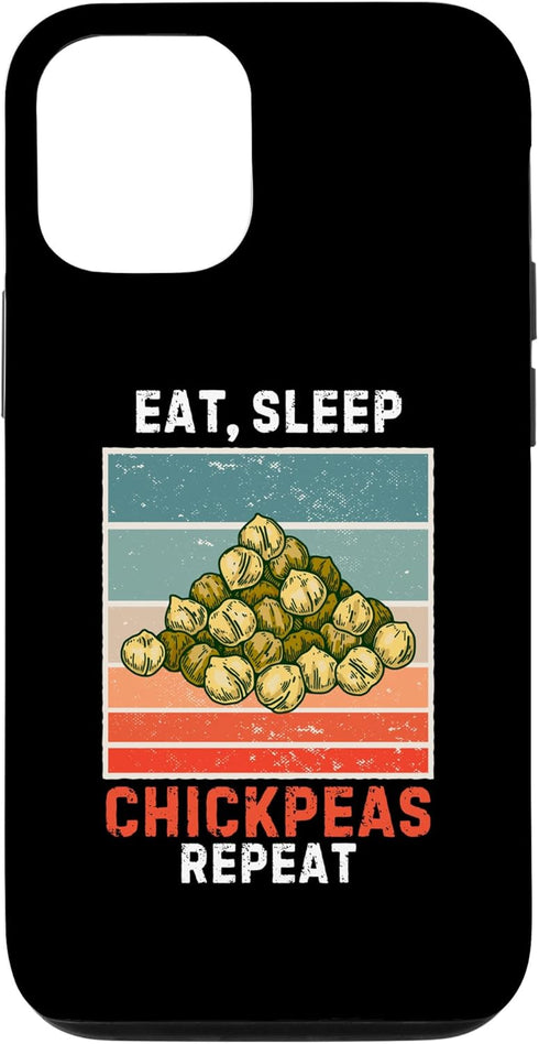 Retro Eat, Sleep Chickpeas Repeat Chickpeas Lover iPhone 15 Retro Eat, Sleep Chickpeas Repeat Vintage Chickpeas Lover Case