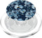 PopSockets PopGrip for MagSafe, Blue Watercolor Flower Pattern.