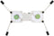 Portable Laptop Cooling Pad with Antiskid Mount, USB Foldable Heat Dissipation Stand for Notebook Computer, White