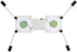 Portable Laptop Cooling Pad with Antiskid Mount, USB Foldable Heat Dissipation Stand for Notebook Computer, White