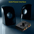 PROZOR RCA Stereo Audio Switcher, 2 in 1 Out R/L Stereo Switch, 1 in 2 Out Splitter with Mute Button, No Power Required