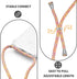 YESPURE for iPhone 11 Case - Clear Neck Hanging Adjustable Lanyard Crossbody Phone Cover for Women Girls