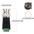 BNC Male Balun Connector, 28 Pcs Coaxial Cat5 to BNC Male Connector and BNC to 2 Screw Camera Terminal Adapter