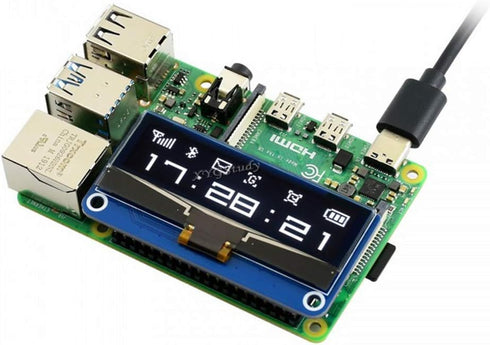 XYGStudy 2.23 inch 2B/3B/4B/Zero/Zero 12832 SPI/I2C OLED Display HAT for Raspberry Pi W Jetson Nano Pixels Interface @