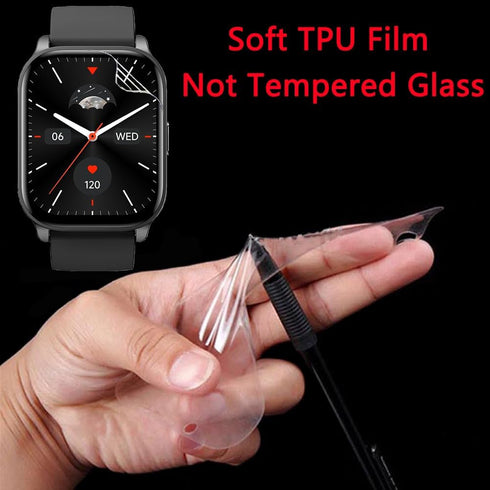 6 Pack 2.01" Watch Screen Protector Film Compatible with TOOBUR Smartwatch IDW17, Anti-Scratch Crystal Clear HD