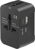 Travel Adapter, Universal All in One AC Power Plug Adapter with USB-C and USB-A Charging Ports for USA EU UK AUS