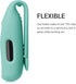 kwmobile 2X Clip Holders for Fitbit Inspire 3 / Inspire 2 / Ace 3, Clip-On Holder Replacement Set - Black/Mint