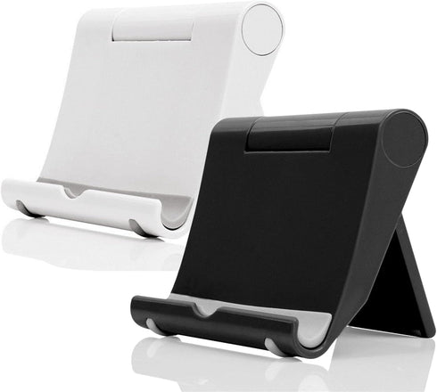 JUSDIQIR Adjustable Foldable Cell Phone Stand for Desk, Compatible with Most Smartphones and