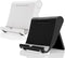 JUSDIQIR Adjustable Foldable Cell Phone Stand for Desk, Compatible with Most Smartphones and