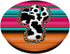 Western Cow Cactus Leopard Cheeta Serape Turquoise Pink PopSockets Standard PopGrip