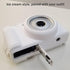 Pocoukate Case for Sony ZV-1F, ZV-1 II/ZV-1M2 Vlog Camera, Silicone Cover with ZV1 F Screen Protector (White)