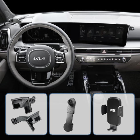 FICS Side Monitor Phone Holder for KIA Sorento 2024, Compatible with SX, X-Line SX Trim (12.3" Cluster)