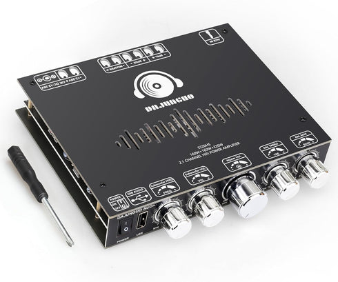 S220HS 160W×2+220W 2.1 Channel Bluetooth Power Amplifier Board, TDA7498E Chip, Support Custom Bluetooth Name, 12V-36V