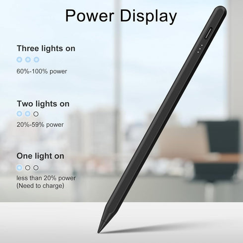Stylus Pen for iPad, 13 Mins Fast Charge with Palm Rejection, Tilt Sensitivity for 2018-2024 iPad Models
