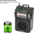 HRD-700 Portable Shortwave Radio, Bluetooth 5.0 Radio Music Player, FM MW SW WB NOAA Receiver, Full Band Broadcast
