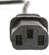 CableWholesale 3 C13 C14 3 18 10 C13 C14 feet Computer/Monitor Power Extension Cord, Female to Male Plug, Pin, AWG