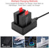 Action Camera Battery Pack, 1350mAh Rechargeable Battery (3-Pack) with USB Dual Charger for Sports Cameras