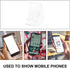 SKISUNO 2-Pack 3.74X3.14X2.32In Acrylic Mobile Phone Stand Transparent Cellphone Display Holder Desktop Phone Stand