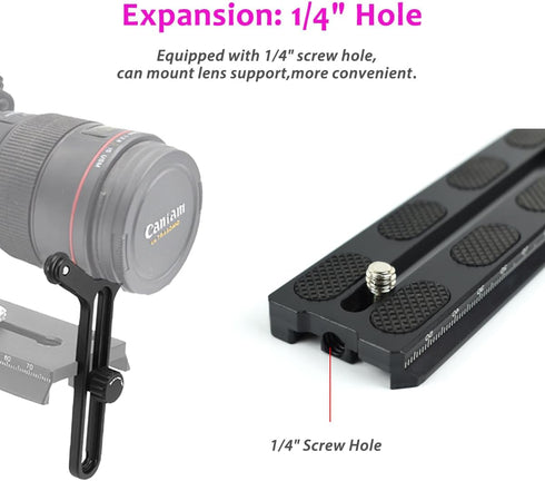 Aluminum Quick Release Plate 120mm for DJI Ronin SC Gimbal - Arca-Swiss Compatible