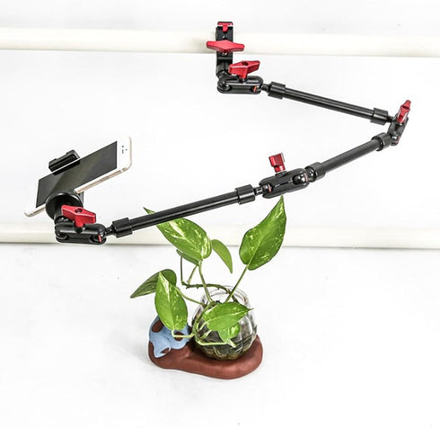 Sorandy 360 Overhead Camera Mount, Adjustable Articulating Magic Arm with Degree Rotation, Overhead Tripod, Webcam