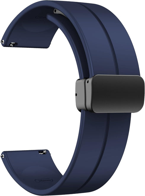 ALKAI N27 Smart Watch Band Compatible, Soft Silicone Magnetic Buckle Sport Wristband Replacement Straps