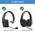 Ear Pads Replacement for B450-XT Bluetooth Headset, Mod Kit Ear Cushions Cups Compatible with VXI BlueParrott B450-XT B450XT S450-XT Headset, Leather Ear Pads + Mic Foam