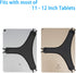 TFY 12.9" Hand Strap Holder Finger Grip with Soft PU, Compatible with iPad Pro and More (Black)