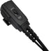 2 Pin VOX Throat Mic Headset Tactical Neck Bone Conduction Acoustic Earpiece for Midland GXT LXT GMRS 2-prong Walkie Talkies