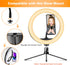 16 15 14 13 12 Ring Light Phone Holder Attachment, Strong Magnetic Phone Holder for Ring Light and Tripod Stand