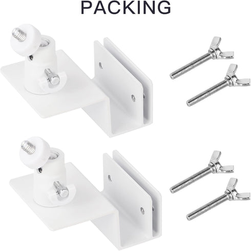 2Pack Gutter Mount for eufy Security SoloCam S220/C210, eufyCam 2C/2C Pro, Adjustable Weatherproof Mounting Bracket