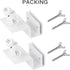 2Pack Gutter Mount for eufy Security SoloCam S220/C210, eufyCam 2C/2C Pro, Adjustable Weatherproof Mounting Bracket
