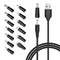 Powseed 5V Universal DC Power Cable, USB to DC Charging Cord with 13pcs Adapter Plugs for Webcam, Router, Power Bank,