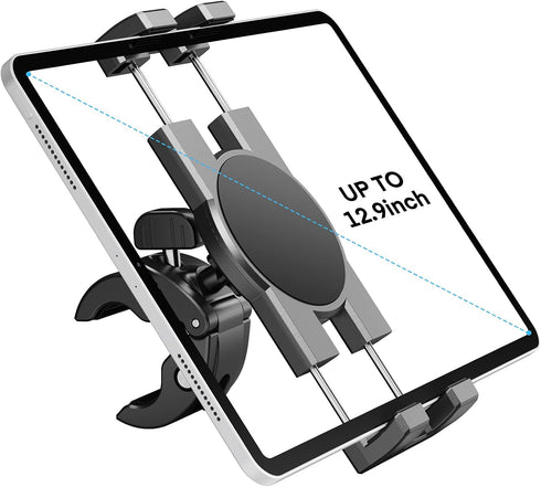 KDD Spin Bike Tablet Holder Mount, Phone iPad Holder Stand for Stationary Bicycle, Treadmill